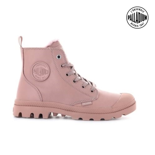 Palladium Pampa Hi Zip Leather S Laarzen Dames Roze | NL 19GTAOX